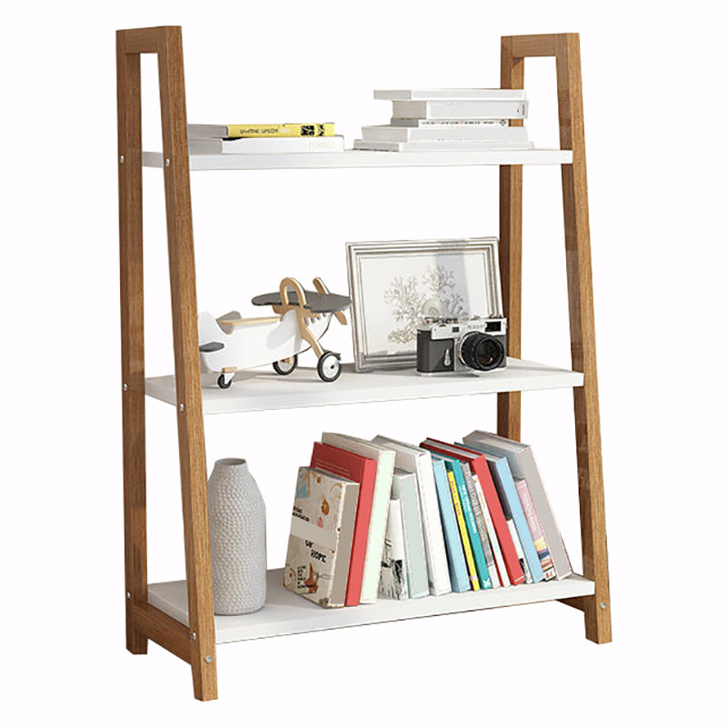 Modern Ladder Shelf Bookcase Wooden Bookshelf for Study Room 23.6"L x 11.8"W x 35.4"H Natural Clearhalo 'Bookcases' 'furn' 'furn_bookcases' 'Furniture' 'Office Furniture' 5819844