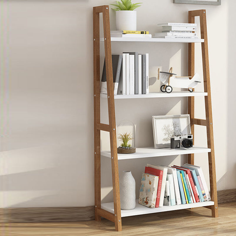 Modern Ladder Shelf Bookcase Wooden Bookshelf for Study Room Clearhalo 'Bookcases' 'furn' 'furn_bookcases' 'Furniture' 'Office Furniture' 5819845