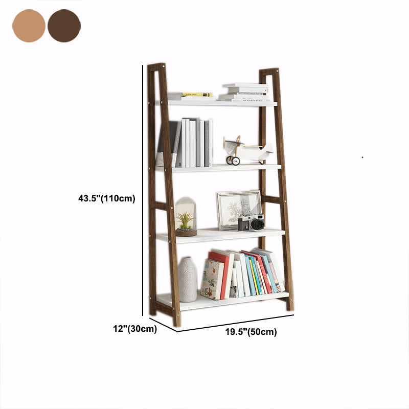Modern Ladder Shelf Bookcase Wooden Bookshelf for Study Room Clearhalo 'Bookcases' 'furn' 'furn_bookcases' 'Furniture' 'Office Furniture' 5819867