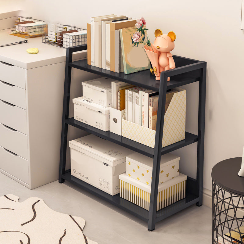 11.81" Wide Ladder Bookshelf Contemporary Metal and Wood Bookcase Clearhalo 'Bookcases' 'furn' 'furn_bookcases' 'Furniture' 'Office Furniture' 5819905