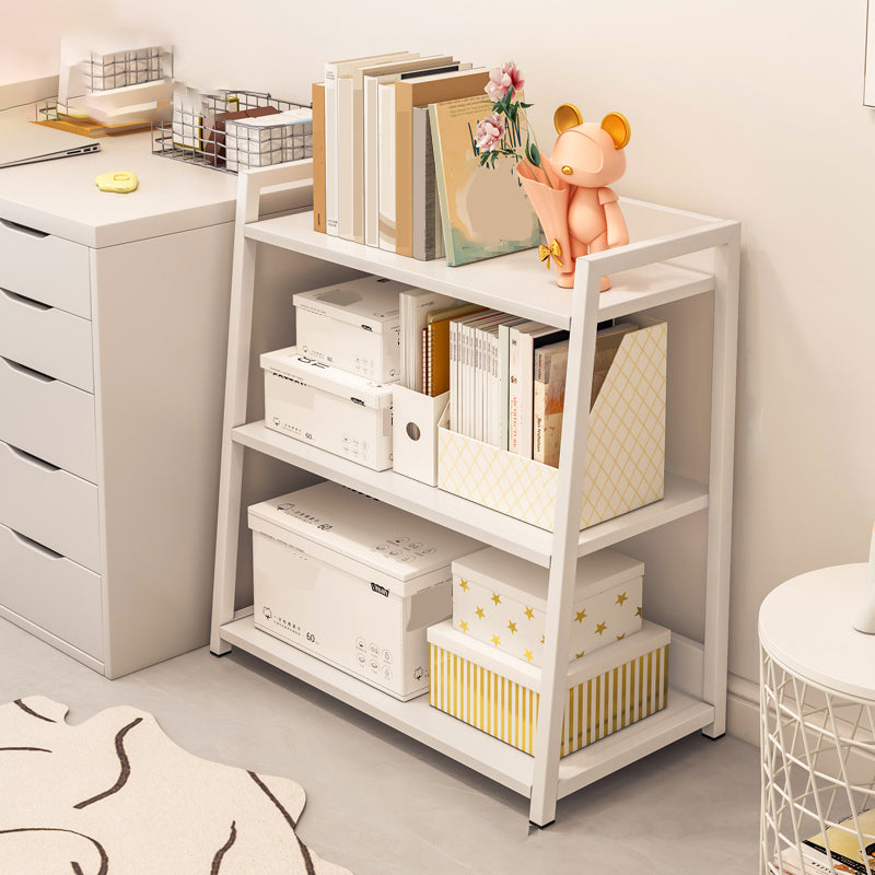 11.81" Wide Ladder Bookshelf Contemporary Metal and Wood Bookcase Clearhalo 'Bookcases' 'furn' 'furn_bookcases' 'Furniture' 'Office Furniture' 5819908