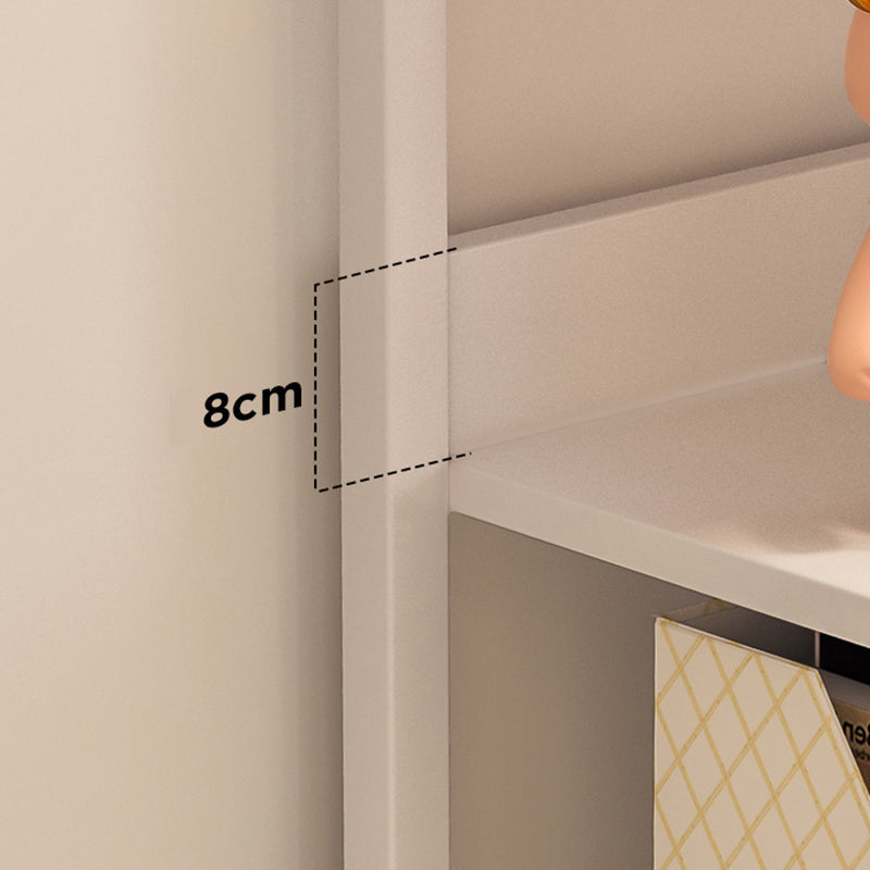 11.81" Wide Ladder Bookshelf Contemporary Metal and Wood Bookcase Clearhalo 'Bookcases' 'furn' 'furn_bookcases' 'Furniture' 'Office Furniture' 5819919