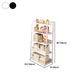 11.81" Wide Ladder Bookshelf Contemporary Metal and Wood Bookcase Clearhalo 'Bookcases' 'furn' 'furn_bookcases' 'Furniture' 'Office Furniture' 5819934