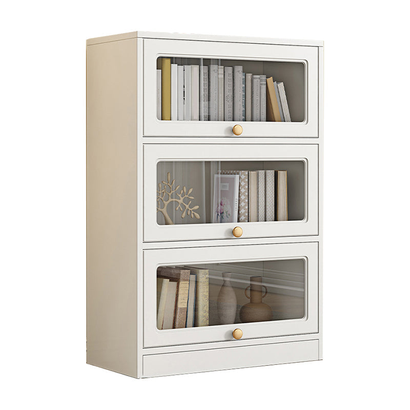 Modern Engineered Wood Bookshelf Standaard gesloten achterste boekenkast met deuren