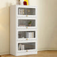 Modern Engineered Wood Bookshelf Standaard gesloten achterste boekenkast met deuren