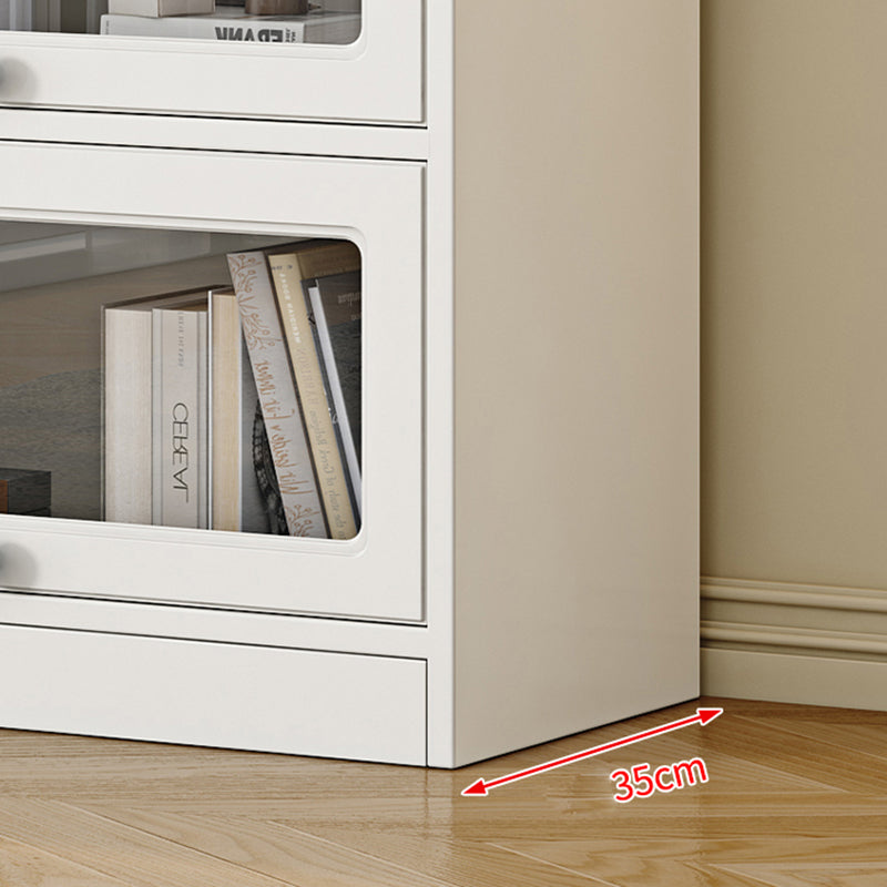 Modern Engineered Wood Bookshelf Standaard gesloten achterste boekenkast met deuren