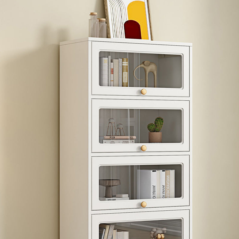 Modern Engineered Wood Bookshelf Standaard gesloten achterste boekenkast met deuren