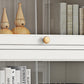Modern Engineered Wood Bookshelf Standaard gesloten achterste boekenkast met deuren