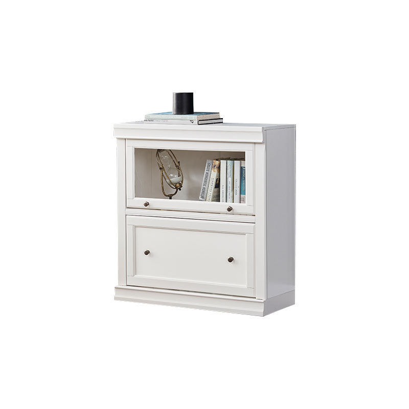 Libreria bianca contemporanea Scaffale di libri di legno standard