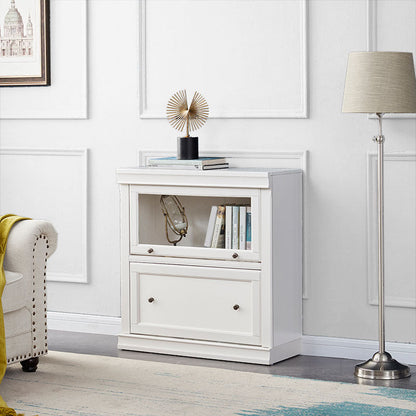 Libreria bianca contemporanea Scaffale di libri di legno standard