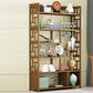 Modern Bamboo Floor Shelf Bookcase Open Book Shelf for Study Room