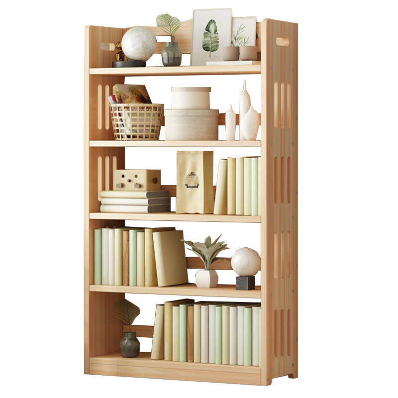 モダンフロアブラウンブックシェルフウッドエンドオープンシェルフ本棚家のための本棚