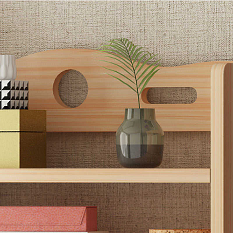 モダンフロアブラウンブックシェルフウッドエンドオープンシェルフ本棚家のための本棚