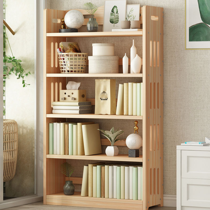モダンフロアブラウンブックシェルフウッドエンドオープンシェルフ本棚家のための本棚