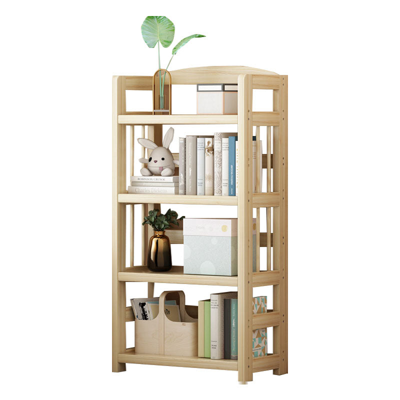 モダンフロアブラウンブックシェルフウッドエンドオープンシェルフ本棚家のための本棚