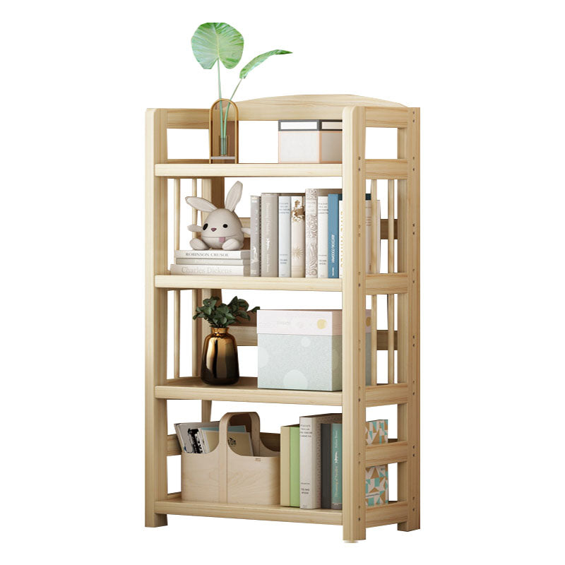 モダンフロアブラウンブックシェルフウッドエンドオープンシェルフ本棚家のための本棚