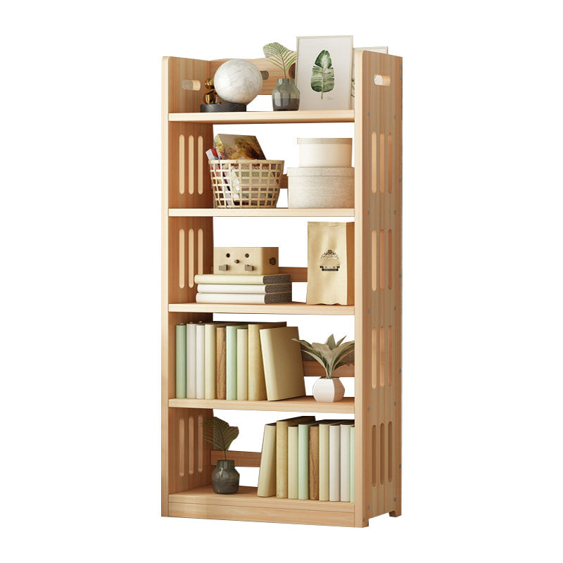 モダンフロアブラウンブックシェルフウッドエンドオープンシェルフ本棚家のための本棚