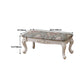 13.8" W Victorian Wood Seating Bench Cushioned Entryway Bench Clearhalo 'Benches' 'Chairs & Seating' 'furn' 'furn_benches' 'Furniture' 'Living Room Furniture' 5820156