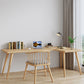 Solid Wood L-Shape Writing Desk Modern & Contemporary Laptopt Table