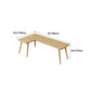 Solid Wood L-Shape Writing Desk Modern & Contemporary Laptopt Table