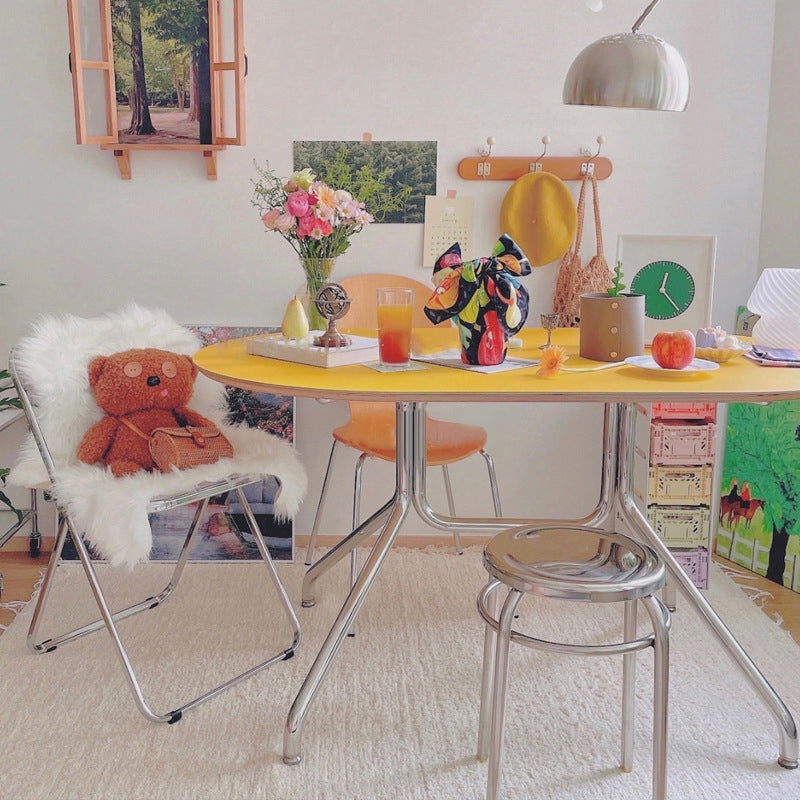 34 Inch Wide Contemporary Office Desk Oval Wooden Writing Desk Clearhalo 'furn' 'furn_office_desk' 'Furniture' 'Office Desks' 'Office Furniture' 'office_desk' 5820486