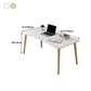 Contemporary Wood Computer Desk Rectangular Writing Desk for Home