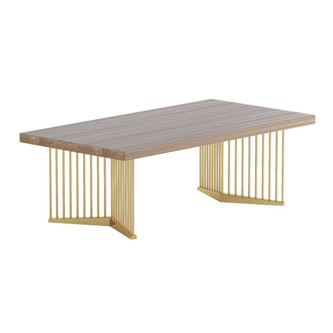 Tavolo da incontro a forma rettangolare in legno massiccio da scrivania di lusso