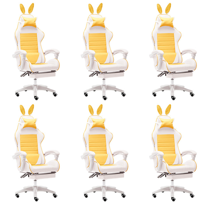 Modern Computer Chair Adjustable Arms High Back Chair with Wheels