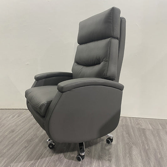 Faux Leather Executive Chair High Back Swivel Arms Included Office Chair Clearhalo 'furn' 'furn_office_chair' 'Furniture' 'Office Chairs' 'Office Furniture' 'office_chair' 5820892