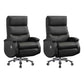Faux Leather Executive Chair High Back Swivel Arms Included Office Chair Black 2 Piece Set Clearhalo 'furn' 'furn_office_chair' 'Furniture' 'Office Chairs' 'Office Furniture' 'office_chair' 5820899