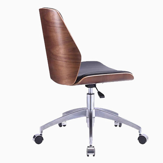 Silla de oficina de espacio de trabajo contemporánea silla de tareas tapizada sin brazo