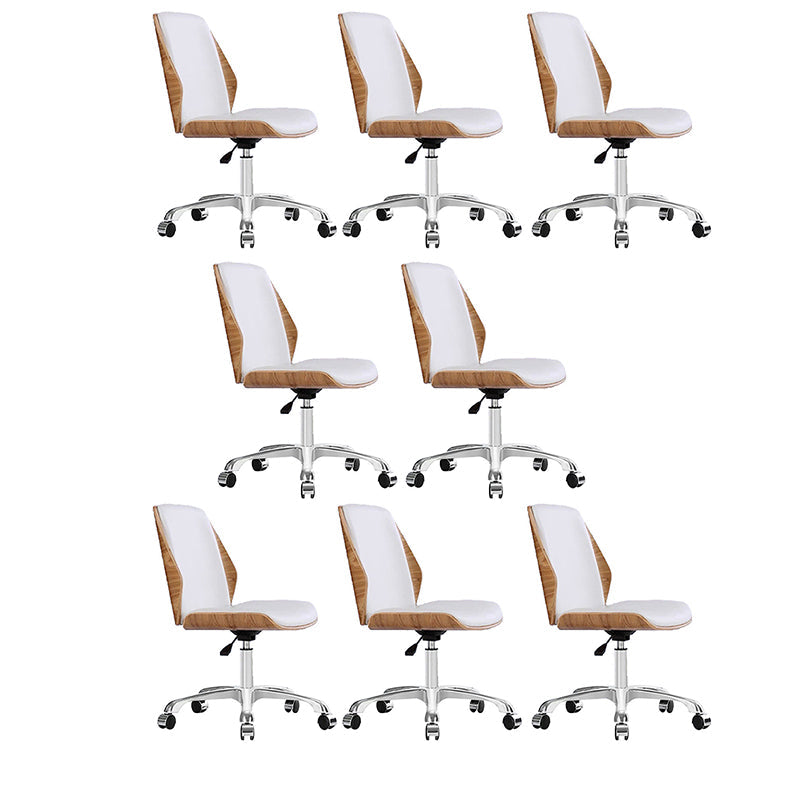 Zeitgenössischer Arbeitsbereich Office Chair Armless Polster Task Stuhl