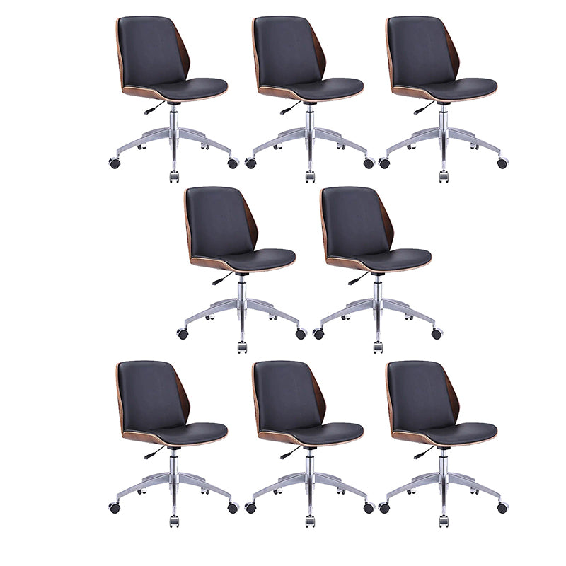 Zeitgenössischer Arbeitsbereich Office Chair Armless Polster Task Stuhl