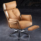 Modern Slide High Back Office Chai Brown Leather Office Chair Clearhalo 'furn' 'furn_office_chair' 'Furniture' 'Office Chairs' 'Office Furniture' 'office_chair' 5820995