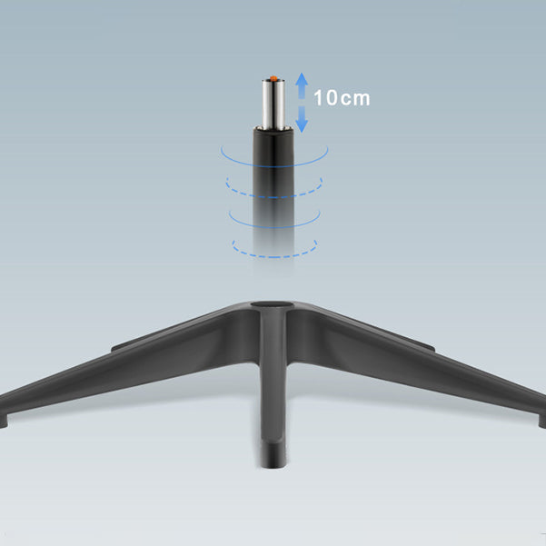 Chaise de chaise moderne chaise d'ordinateur de chaise en milieu de dos avec roues en noir / rouge / bleu