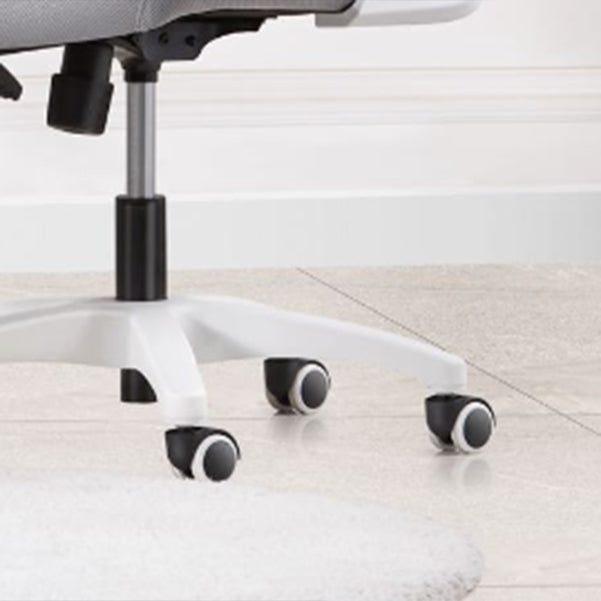 Sedia moderna sedia a maglia sedia a metà schiena con ruote in grigio/arancione/nero