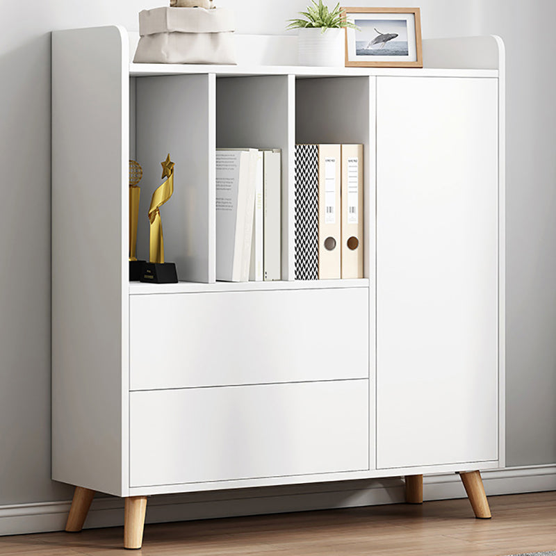 Finitura opaca di libreria standard moderna 11,81 "W -shelf in legno ingegnerizzato per soggiorno