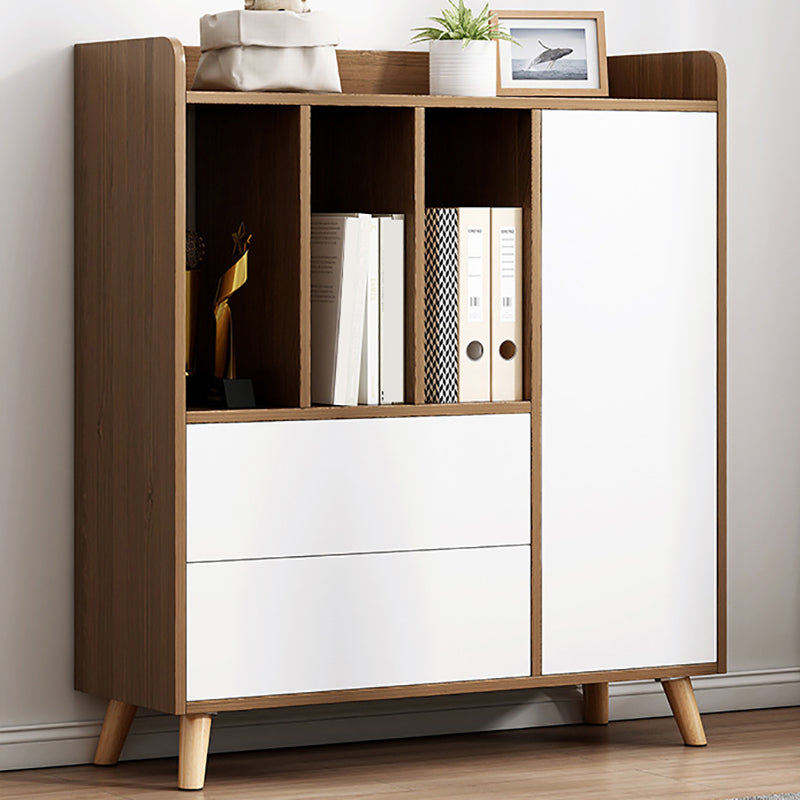 Finitura opaca di libreria standard moderna 11,81 "W -shelf in legno ingegnerizzato per soggiorno