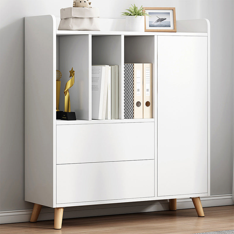 Finitura opaca di libreria standard moderna 11,81 "W -shelf in legno ingegnerizzato per soggiorno