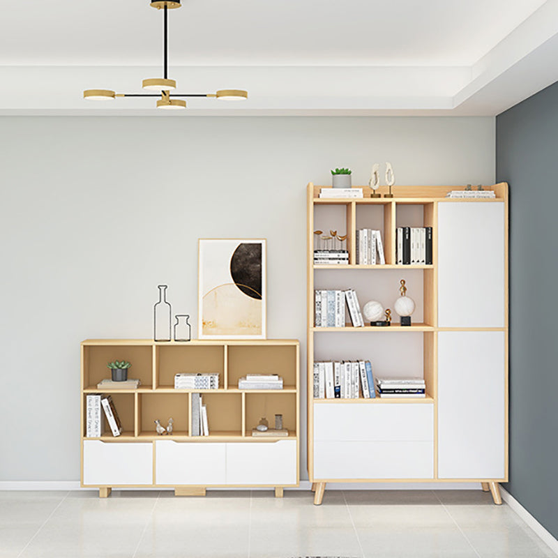 Finitura opaca di libreria standard moderna 11,81 "W -shelf in legno ingegnerizzato per soggiorno