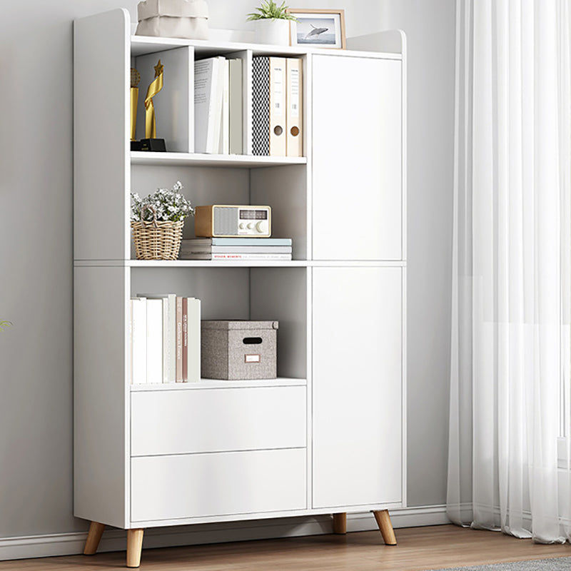 Finitura opaca di libreria standard moderna 11,81 "W -shelf in legno ingegnerizzato per soggiorno