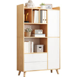 Finitura opaca di libreria standard moderna 11,81 "W -shelf in legno ingegnerizzato per soggiorno