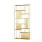 Modern Iron Geometric Shelf Living Room 78.74" Height Bookshelf Gold Clearhalo 'Bookcases' 'furn' 'furn_bookcases' 'Furniture' 'Office Furniture' 5821120