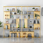 Modern Iron Geometric Shelf Living Room 78.74" Height Bookshelf Clearhalo 'Bookcases' 'furn' 'furn_bookcases' 'Furniture' 'Office Furniture' 5821121