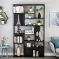 Modern Iron Geometric Shelf Living Room 78.74" Height Bookshelf Clearhalo 'Bookcases' 'furn' 'furn_bookcases' 'Furniture' 'Office Furniture' 5821122