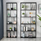 Modern Iron Geometric Shelf Living Room 78.74" Height Bookshelf Clearhalo 'Bookcases' 'furn' 'furn_bookcases' 'Furniture' 'Office Furniture' 5821125