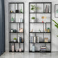 Modern Iron Geometric Shelf Living Room 78.74" Height Bookshelf Clearhalo 'Bookcases' 'furn' 'furn_bookcases' 'Furniture' 'Office Furniture' 5821136