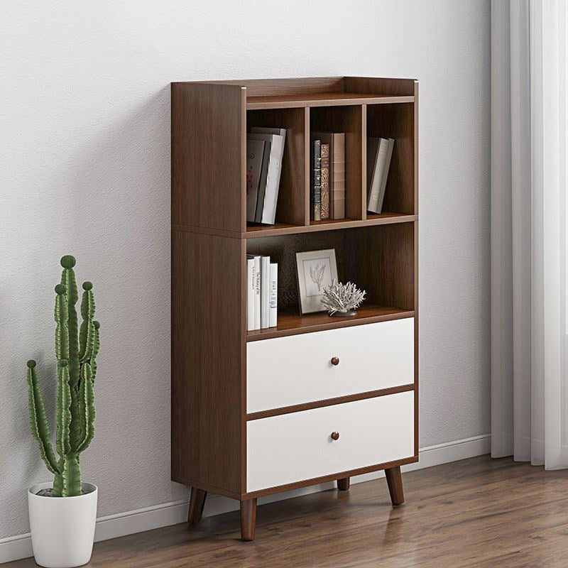 Libreria moderna per finiture opache in legno Bookcase con archiviazione dei cassetti