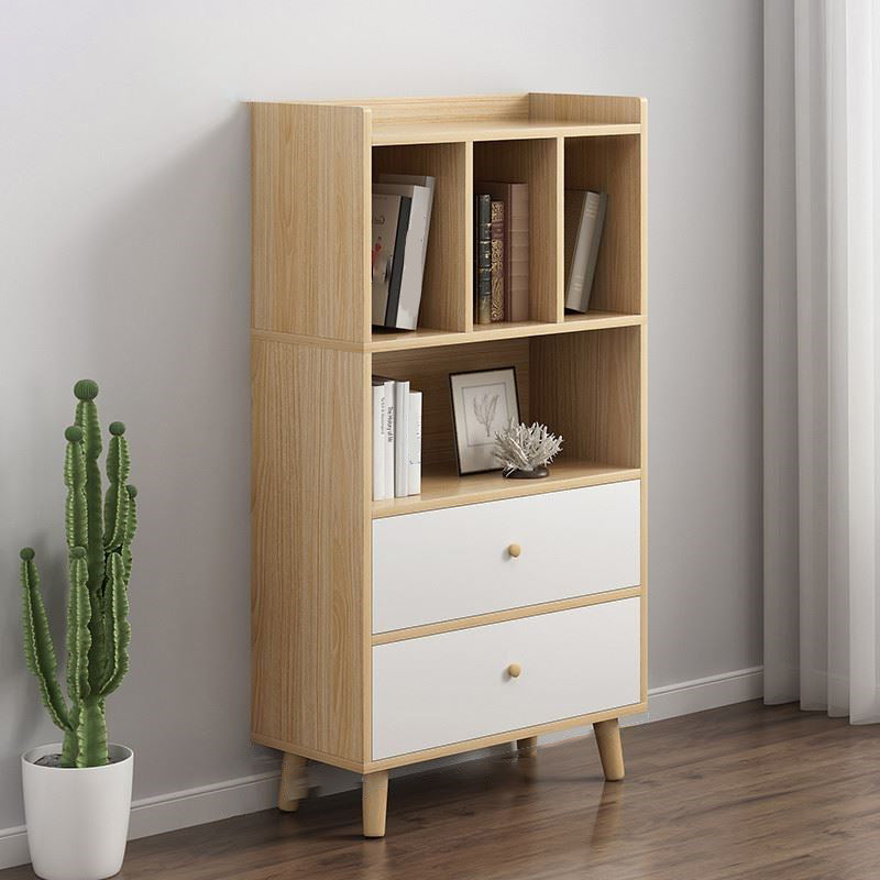Libreria moderna per finiture opache in legno Bookcase con archiviazione dei cassetti
