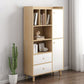 Libreria moderna per finiture opache in legno Bookcase con archiviazione dei cassetti